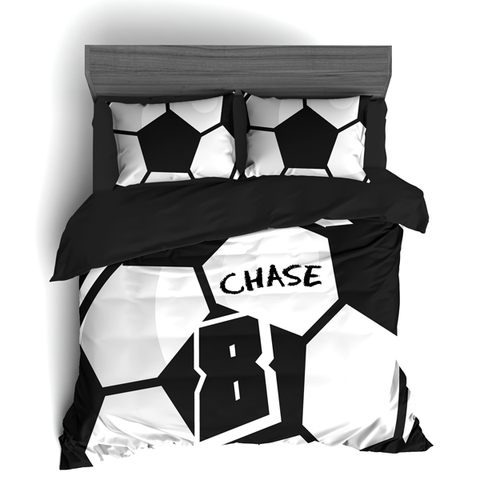 Custom Soccer Theme Bedding, Personalized Duvet or Comforter Sets - 2cooldesigns
