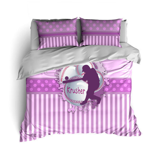 Softball Themed Bedding, Duvet or Comforter Sets, Softball Design - 2cooldesigns