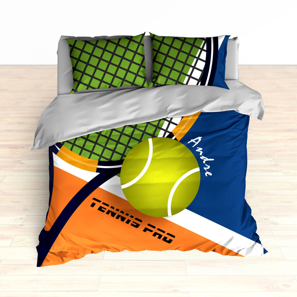 Tennis Bedding, Tennis Comforter, Tennis Duvet, Personalized Kids bedding, Custom Tennis Bed - 2cooldesigns
