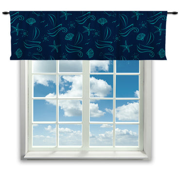 Nautical Window Curtain or Valance - 2cooldesigns