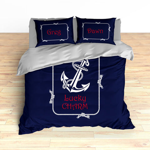 Nautical Anchor Theme Bedding, Duvet or Comforter Sets - 2cooldesigns