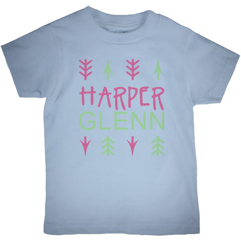 Arrows and Name, Monogram Toddler Tshirt - 2cooldesigns