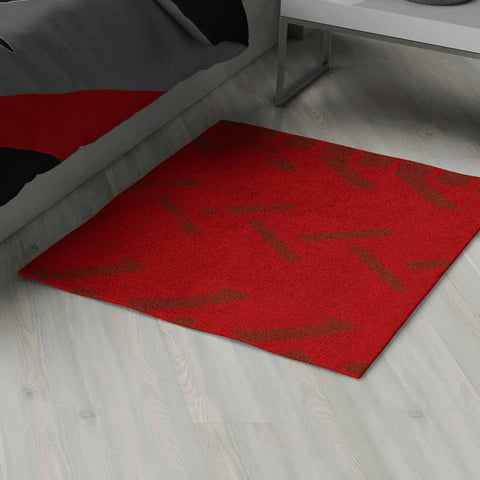 Motocross Area Rug Personalized, Red - 2cooldesigns