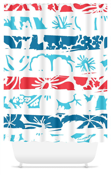 Tropical Frames Pattern - Shower Curtain - 2cooldesigns
