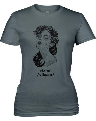 Vixen Women's Tshirt, American Apparel Girly Tee 2012 - 2cooldesigns