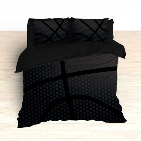 Black Basketball Bedding - 2cooldesigns