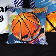 Personalized Basketball Art Bedding, Basketball Theme Decor, Duvet or Comforter - 2cooldesigns