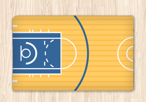 Custom Basketball Court Fuzzy Area Rug, Personalized - 2cooldesigns