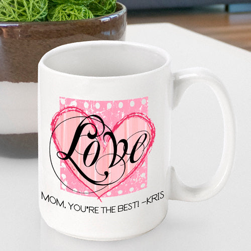 Mother's Day Coffee Mug - Shabby Chic Love - 2cooldesigns