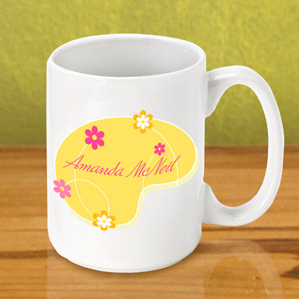 Gleeful Coffee Mug - Yellow - 2cooldesigns