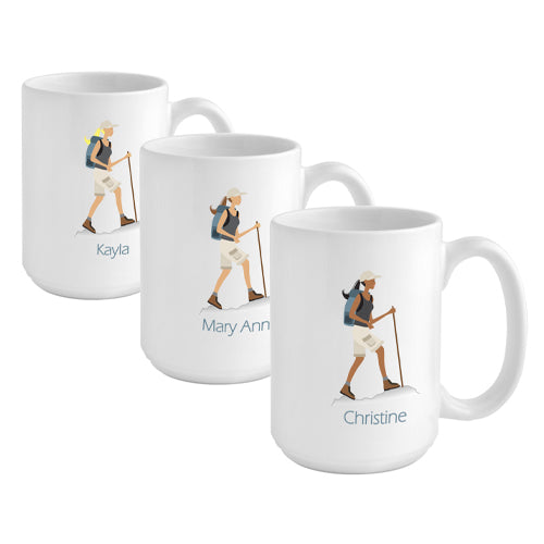 Go-Girl Coffee Mug - Hiker - 2cooldesigns