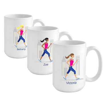 Go-Girl Coffee Mug - Runner - 2cooldesigns