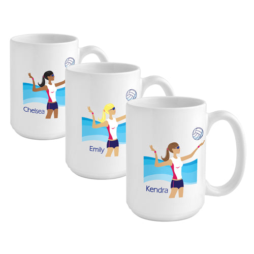Go-Girl Coffee Mug - Volleyball - 2cooldesigns
