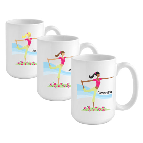 Go-Girl Coffee Mug - Yoga - 2cooldesigns