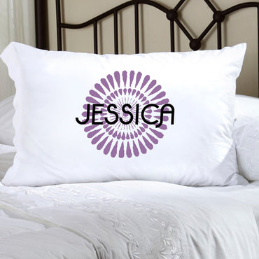 Felicity Bouncy Bouquet Pillow Case - Purple BB1 - 2cooldesigns