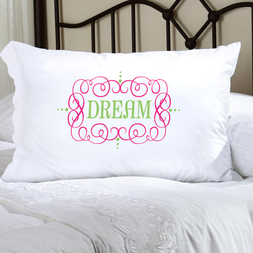 Felicity Glamour Girl Pillow Case - Pink/Green - 2cooldesigns