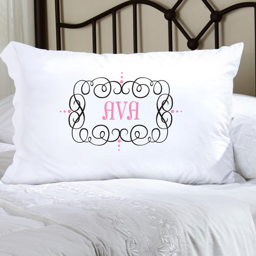 Felicity Glamour Girl Pillow Case - Black/Pink - 2cooldesigns