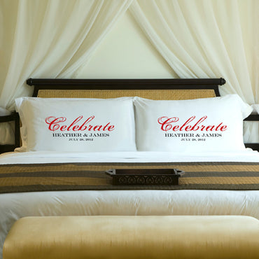 Celebration Couples Pillow Case Set - 2cooldesigns