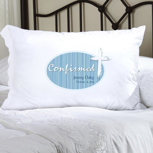 Confirmation Pillow Case - Celtic Blessings Blue - 2cooldesigns