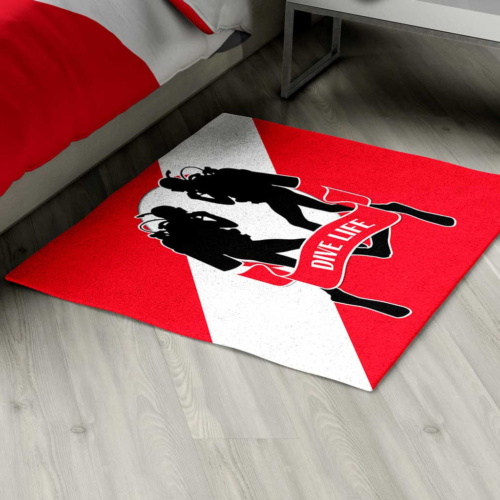 Scuba Diving Area Rug Personalized - 2cooldesigns