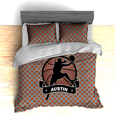 Personalized Basketball Dimples Theme Bedding, Duvet or Comforter - 2cooldesigns