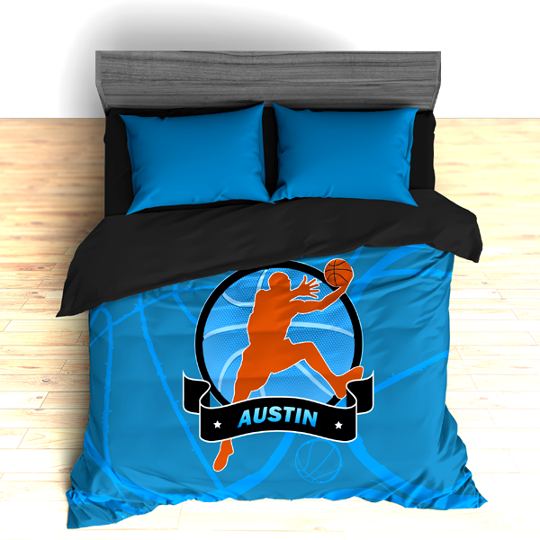 Personalized Basketball Stripes Theme Bedding, Duvet or Comforter Sets - 2cooldesigns