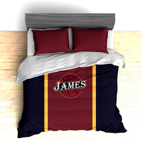 Basketball Team Colors Personalized Bedding, Duvet or Comforter Sets - 2cooldesigns