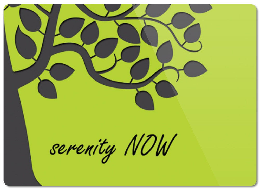 Serenity Now Glass Cutting Board - 2cooldesigns