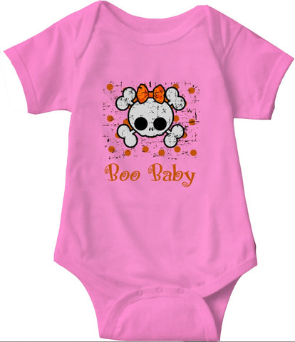 Boo Baby Onsies, Skull and Bones Pullover for Babies and Toddlers - 2cooldesigns