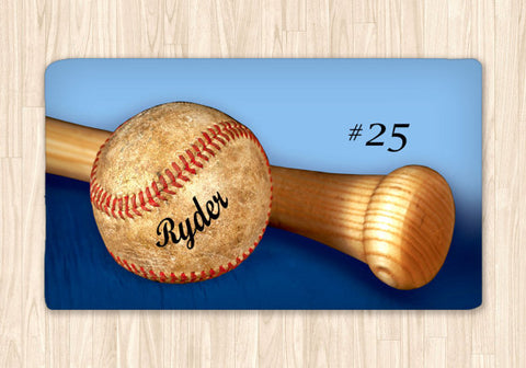 Personalized Baseball Area Rug, Custom, Fuzzy Rug - 2cooldesigns