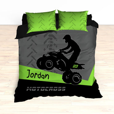 Quad Dirt Bike ATV Motocross Bedding - 2cooldesigns