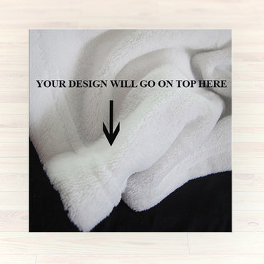 Personalized Fleece Blanket Throw - Adventure Bear Moose Patchwork Throw Blanket - Gift Idea - 2cooldesigns