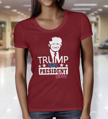 TRUMP, President Elect, Short sleeve women's t-shirt, Dark Colors - 2cooldesigns