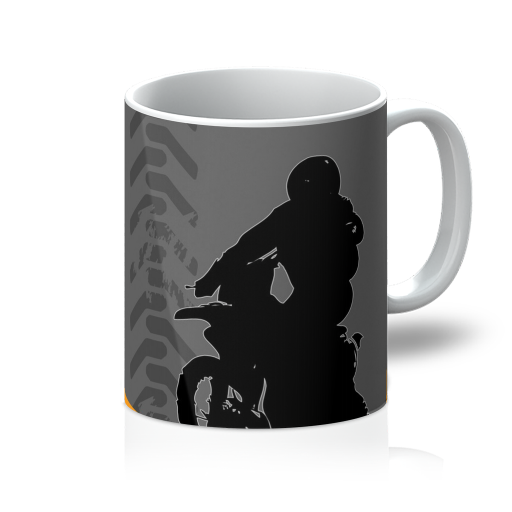 Motocross Orange and Black Coffee Mug - 2cooldesigns