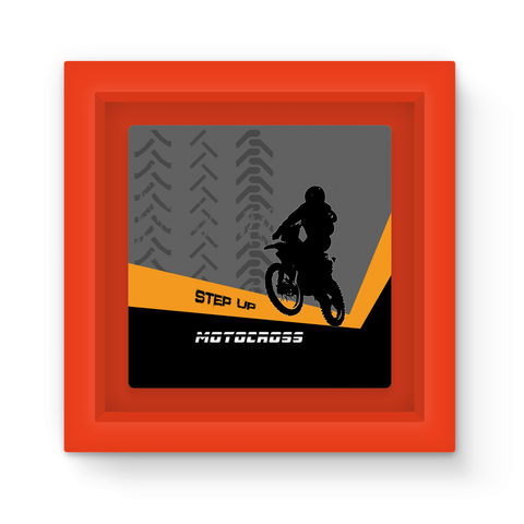Motocross Orange and Black Magnet Frame - 2cooldesigns