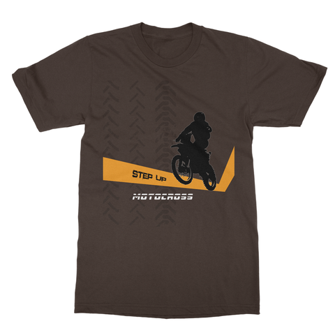 Motocross Orange and Black Softstyle Ringspun T-Shirt - 2cooldesigns