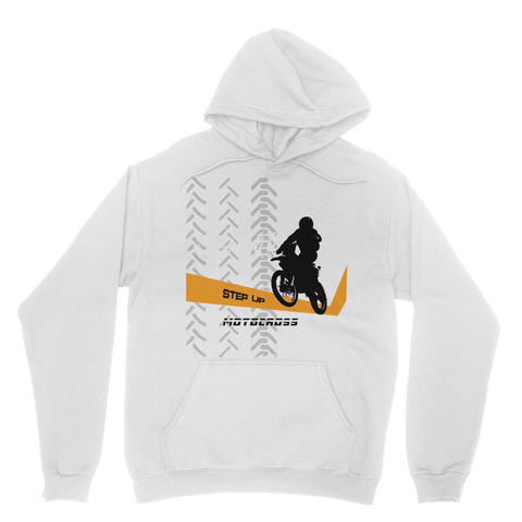 Motocross Orange and Black Heavy Blend Hooded Sweatshirt - 2cooldesigns