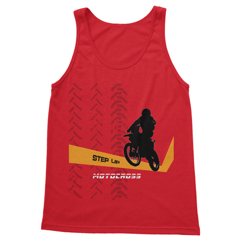 Motocross Orange and Black Softstyle Tank Top - 2cooldesigns