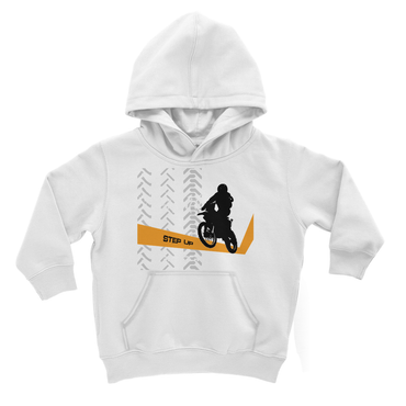 Motocross Orange and Black Kids Hoodie - 2cooldesigns