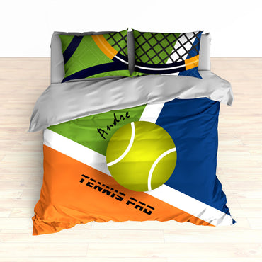 Tennis Bedding, Tennis Comforter, Tennis Duvet, Personalized Kids bedding, Custom Tennis Bed - 2cooldesigns